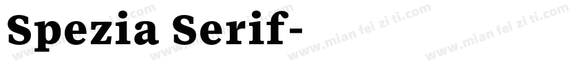 Spezia Serif字体转换